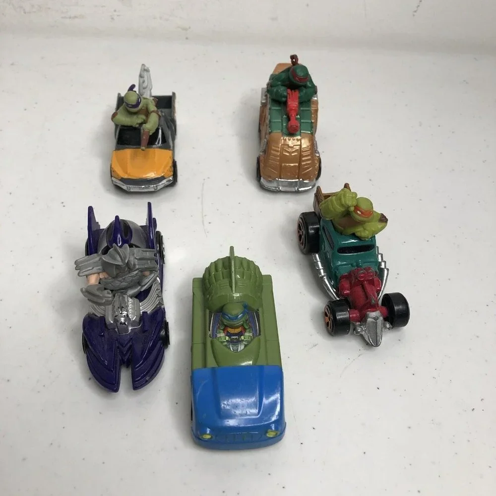 Playmates TMNT Teenage Mutant Ninja Turtles Lot of 5 Cars - Picture 3 of 5